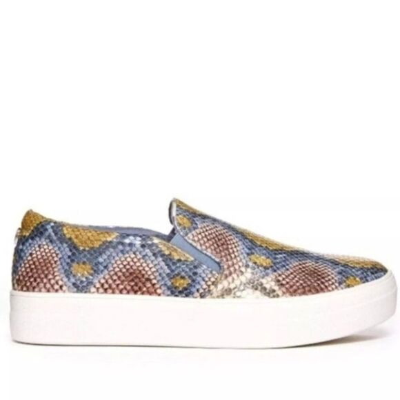Steve Madden Gills Snakeskin Slip-On Multi-Color Sneakers Size 6 - Picture 1 of 3